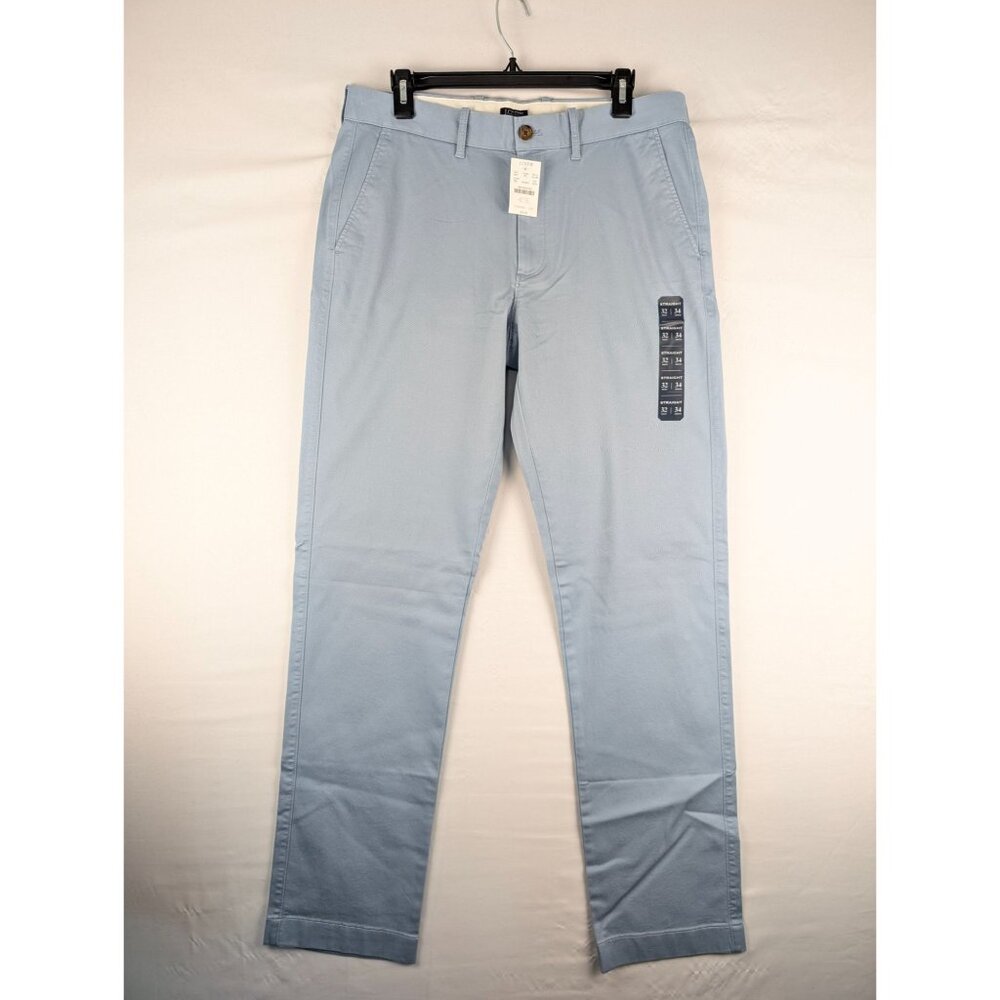 J.Crew‎ Pants Mens 32x34 Light Blue Straight Fit Chino